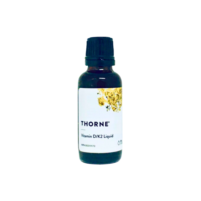 Liquid Vitamin D3/K2 – Thorne (30ml) – Essential Health Natural ...